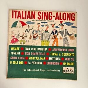 The Italian Street Singers and Orchestra – Italian Sing-Along